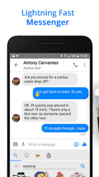 İndir Messenger Go: Messages & Feed Sosyal Android için Ekran görüntüsü 2