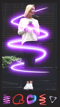 İndir Instasquare Photo Editor: Neon Fotoğraf Android için Ekran görüntüsü 4