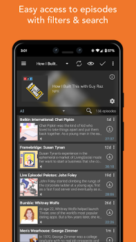 İndir Podcast Addict: Podcast player Haberler & Dergiler Android için Ekran görüntüsü 5