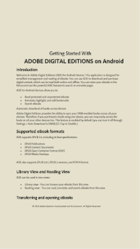 İndir Adobe Digital Editions Kitaplar & Rehberler Android için Ekran görüntüsü 2