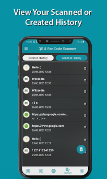 İndir QR Code Scanner & Bar Code Reader / Generator İş Android için Ekran görüntüsü 5