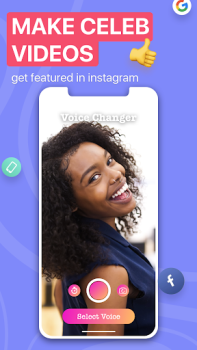 İndir Voicer Celebrity Voice Changer Eğlence Android için Ekran görüntüsü 2