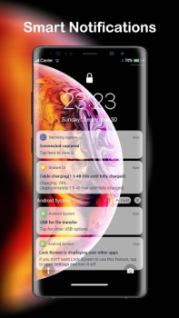 İndir LockScreen Phone XS - Notification Özelleştirme Android için Ekran görüntüsü 4
