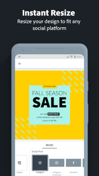 İndir Adobe Express: AI Video Design Sanat ve Tasarım Android için Ekran görüntüsü 3