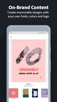 İndir Adobe Express: AI Video Design Sanat ve Tasarım Android için Ekran görüntüsü 6