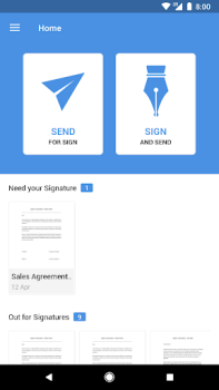 İndir Zoho Sign - Fill & eSign docs İş Android için Ekran görüntüsü 2