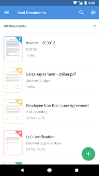 İndir Zoho Sign - Fill & eSign docs İş Android için Ekran görüntüsü 5