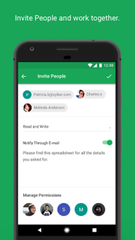 İndir Zoho Sheet - Elektronik Tablo İş Android için Ekran görüntüsü 3
