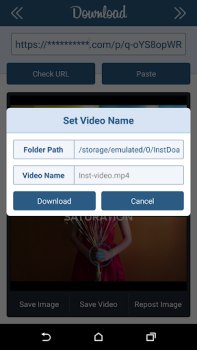 İndir Downloader for Instagram Video oynatıcılar ve düzenleyiciler Android için Ekran görüntüsü 3