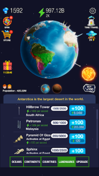 İndir Idle World - Build The Planet Gündelik Android için Ekran görüntüsü 4