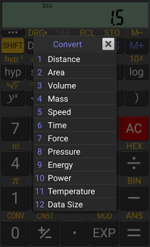 İndir RealCalc Scientific Calculator İş Android için Ekran görüntüsü 6