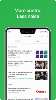 İndir Feedly - Smarter News Reader Haberler & Dergiler Android için Ekran görüntüsü 3