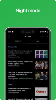 İndir Feedly - Smarter News Reader Haberler & Dergiler Android için Ekran görüntüsü 5