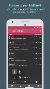 İndir MailDroid - Email Application İletişim Android için Ekran görüntüsü 5
