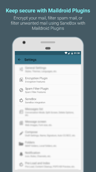 İndir MailDroid - Email Application İletişim Android için Ekran görüntüsü 7