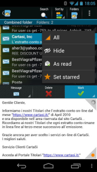 İndir ProfiMail Go - email client İletişim Android için Ekran görüntüsü 6
