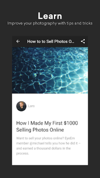 İndir EyeEm Fotoğraf Filtre Kamerası Fotoğraf Android için Ekran görüntüsü 5