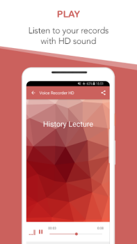 İndir Voice Recorder HD Müzik ve Ses Android için Ekran görüntüsü 3
