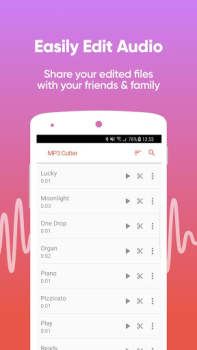 İndir MP3 Cutter - Ringtone Maker And Audio Editor Müzik ve Ses Android için Ekran görüntüsü 3