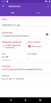 İndir LibreTorrent Video oynatıcılar ve düzenleyiciler Android için Ekran görüntüsü 6