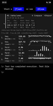 İndir CPDT Benchmark〉Storage, memory Araçlar Android için Ekran görüntüsü 3