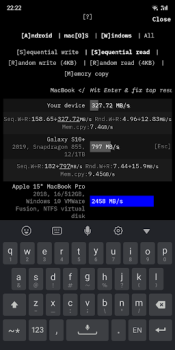 İndir CPDT Benchmark〉Storage, memory Araçlar Android için Ekran görüntüsü 4