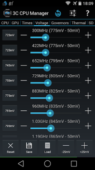 İndir 3C CPU Manager (root) Araçlar Android için Ekran görüntüsü 3