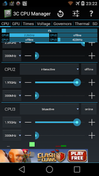 İndir 3C CPU Manager (root) Araçlar Android için Ekran görüntüsü 7