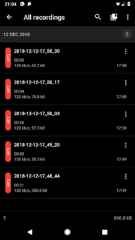 İndir ASR ses kaydedici Müzik ve Ses Android için Ekran görüntüsü 3