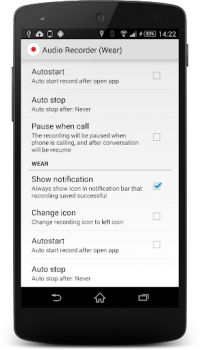 İndir Wear Audio Recorder Müzik ve Ses Android için Ekran görüntüsü 4