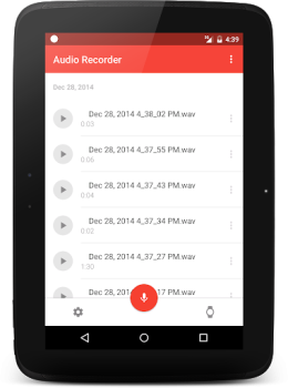 İndir Wear Audio Recorder Müzik ve Ses Android için Ekran görüntüsü 6