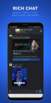 İndir Steam Chat İletişim Android için Ekran görüntüsü 2