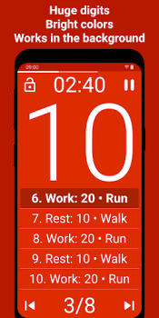 İndir Tabata Timer: Interval Timer Sağlık & Fitness Android için Ekran görüntüsü 2