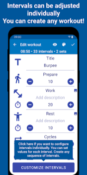 İndir Tabata Timer: Interval Timer Sağlık & Fitness Android için Ekran görüntüsü 6
