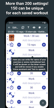 İndir Tabata Timer: Interval Timer Sağlık & Fitness Android için Ekran görüntüsü 7