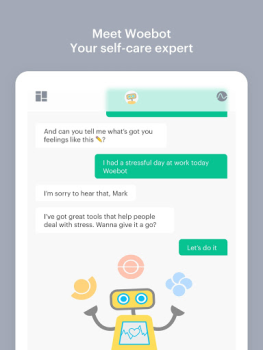 İndir Woebot: The Mental Health Ally Tıp Android için Ekran görüntüsü 6
