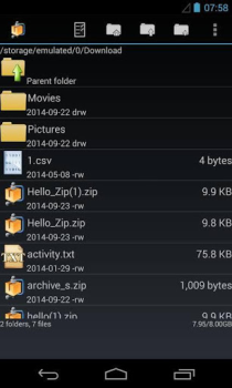 İndir AndroZip File Manager Araçlar Android için Ekran görüntüsü 5