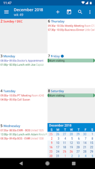 İndir aCalendar - your calendar İş Android için Ekran görüntüsü 4