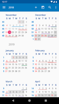 İndir aCalendar - your calendar İş Android için Ekran görüntüsü 5
