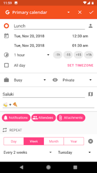 İndir aCalendar - your calendar İş Android için Ekran görüntüsü 6