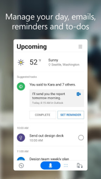 İndir Microsoft Cortana İş Android için Ekran görüntüsü 2