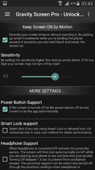 İndir Gravity Screen - On/Off Araçlar Android için Ekran görüntüsü 4