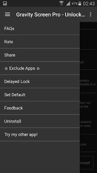 İndir Gravity Screen - On/Off Araçlar Android için Ekran görüntüsü 5