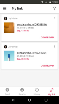 İndir Send Anywhere (Dosya Aktarma) İş Android için Ekran görüntüsü 5