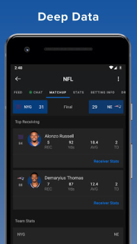 İndir theScore: Sports News & Scores Spor Android için Ekran görüntüsü 3