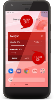 İndir Twilight: Mavi ışık filtresi Sağlık & Fitness Android için Ekran görüntüsü 2