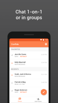 İndir Confide - Gizli mesajlaşma İletişim Android için Ekran görüntüsü 6