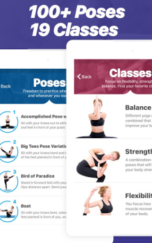 İndir Yoga – hareketler ve sınıflar Sağlık & Fitness Android için Ekran görüntüsü 7