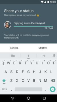 İndir Hangouts İletişim Android için Ekran görüntüsü 6