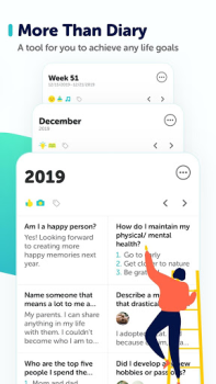 İndir Grid Diary - Journal, Planner Yaşam Tarzı Android için Ekran görüntüsü 5